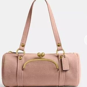 Coach Large Kisslock Barrel Bag